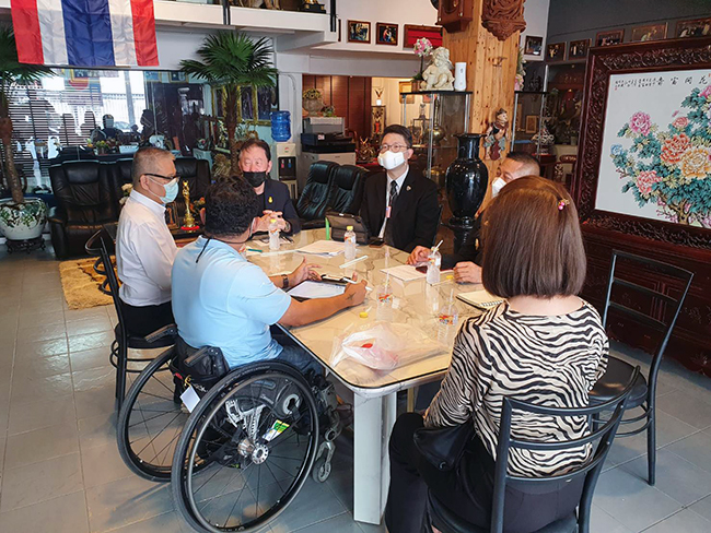 ประชุมหารือความร่วมมือกับสมาคมกีฬาคนพิการแห่งประเทศไทยฯ 