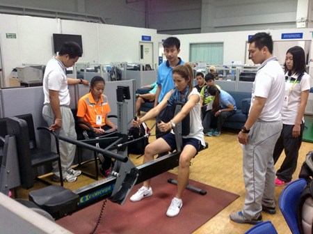 นักกีฬา SEA Games ทดสอบสมรรถภาพร่างกาย